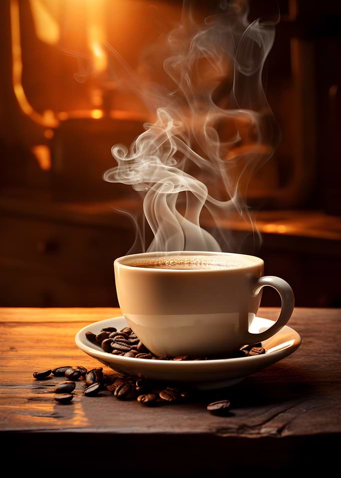 Coffee in the morning
