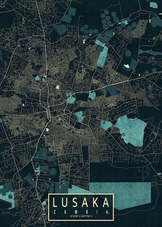 Lusaka City Map Summer