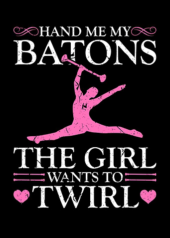 Majorette Baton Girl Twirl