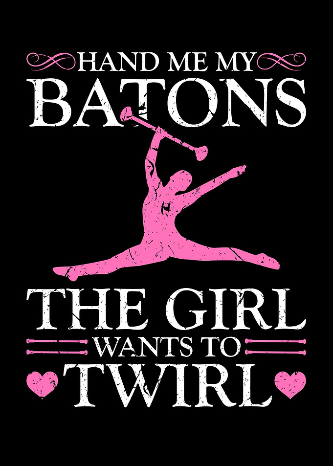 Majorette Baton Girl Twirl