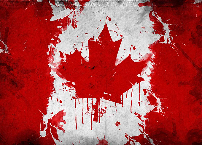 Grunge Canada Flag
