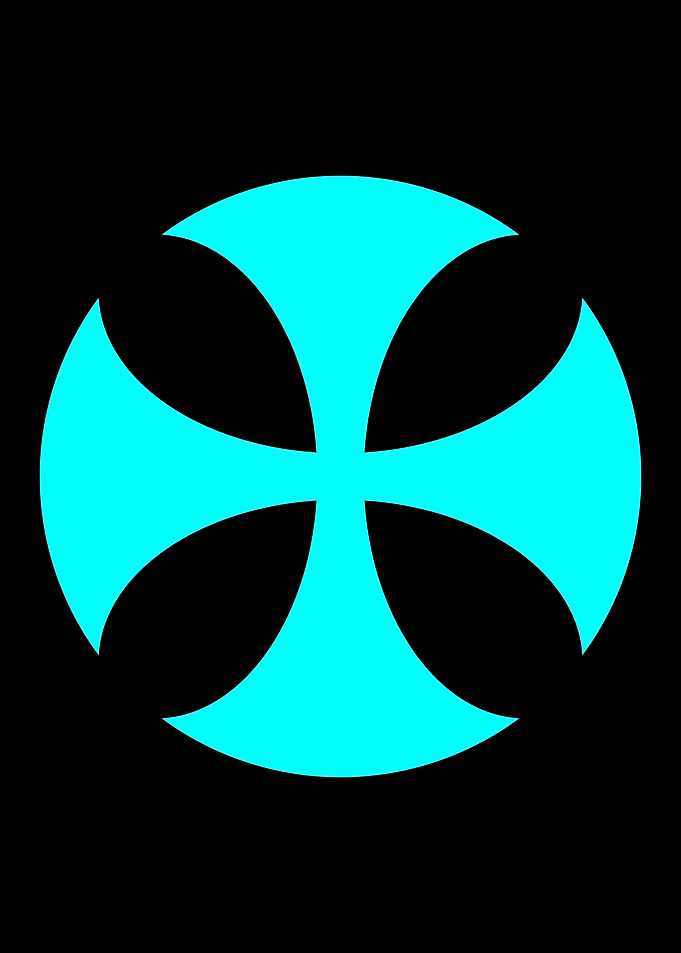 BLUE CREST GEOMETRIC NEON