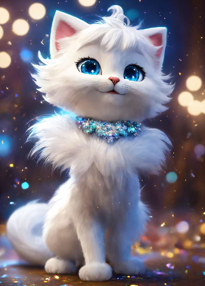 white cat