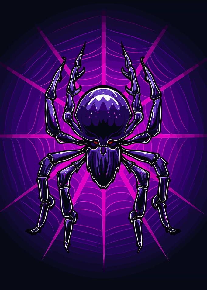 Spider Retro Halloween