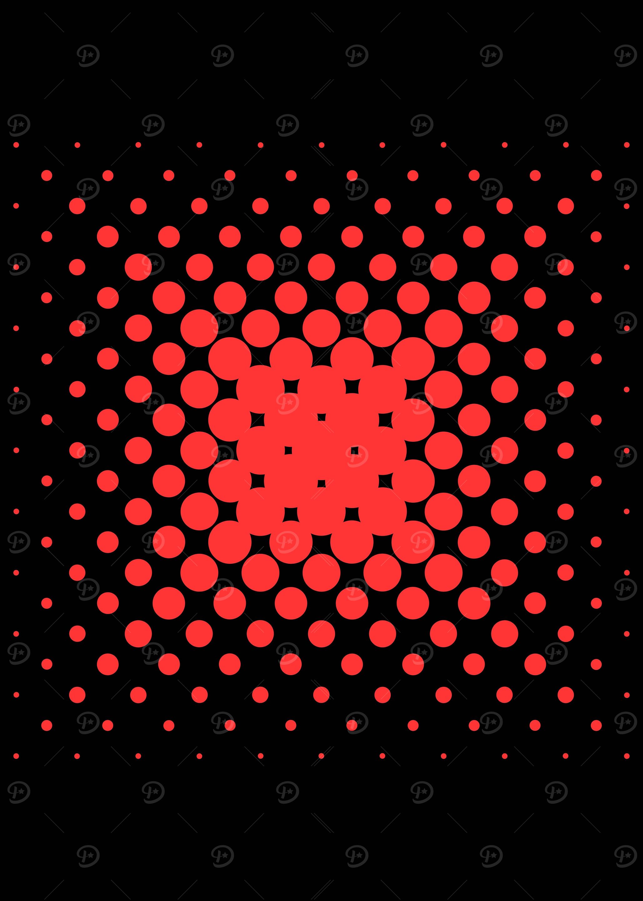 RED GEOMETRIC NEON
