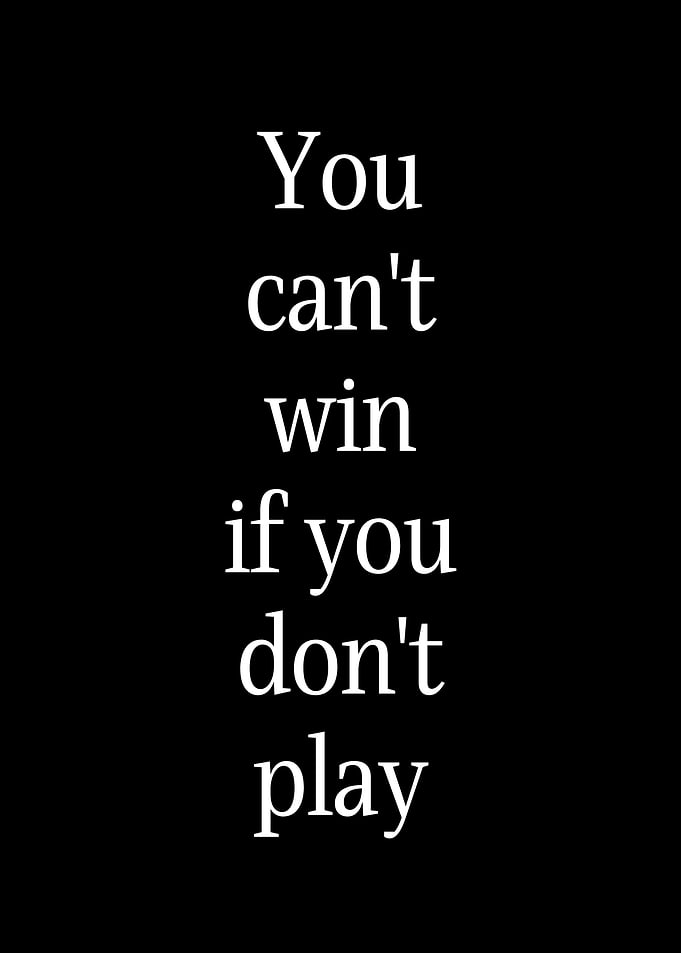 You cant win