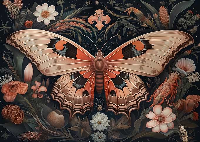 Dark Butterfly Halloween