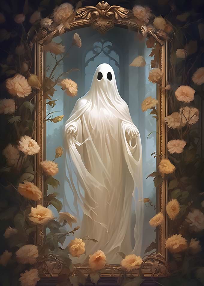 Cute ghost in Stain Flower