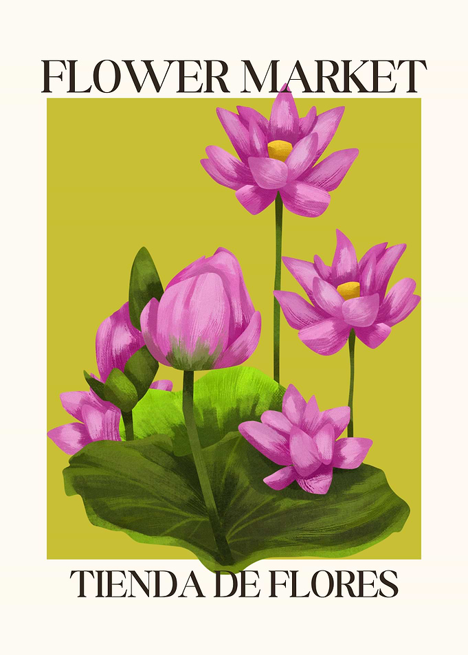 Lotus flower market