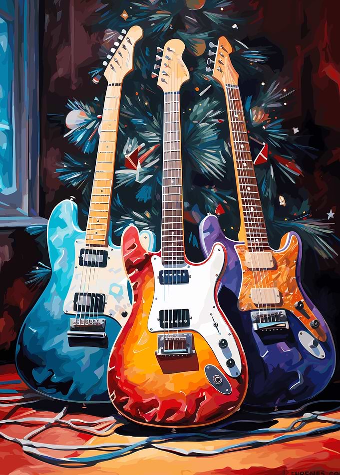 Guitar Christmas Tree