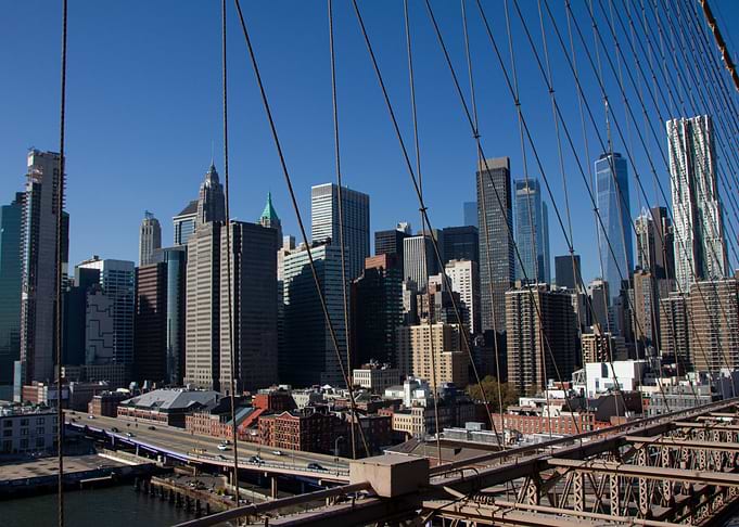 Brooklyn bridge view NYC