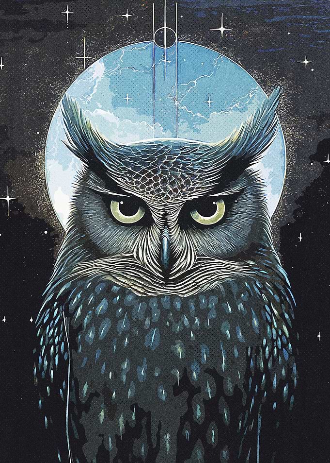 The Owl and Moon