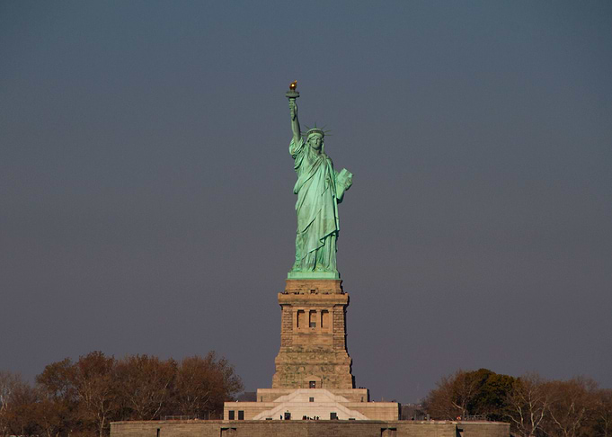 Statue of liberty by day