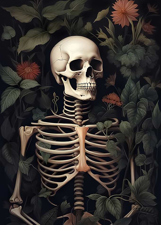 Floral Skeleton
