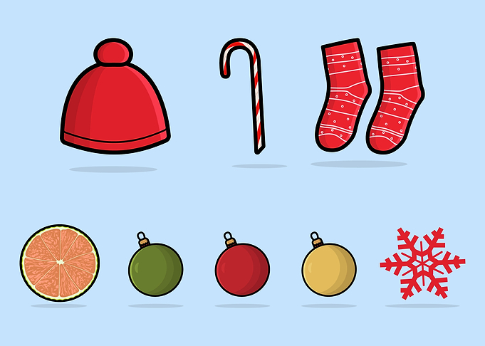 Set of Christmas symbols