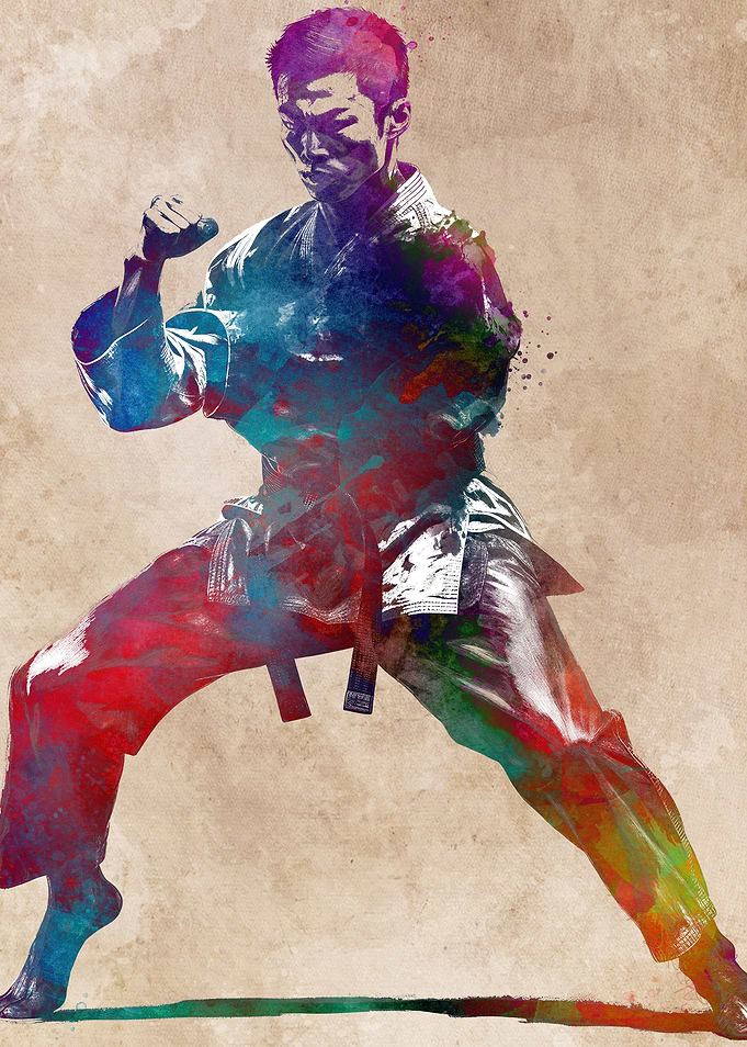 Karate sport art