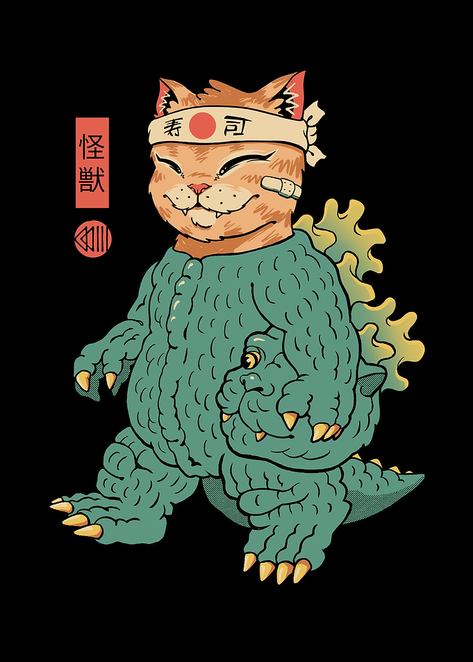 Unmasked Kaiju Meowster