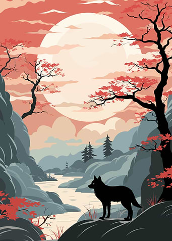 Retro Animal Japan Vibes