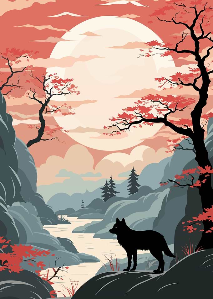 Retro Animal Japan Vibes