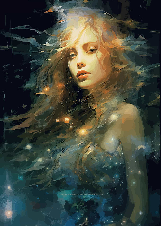 Night Sky Mermaid