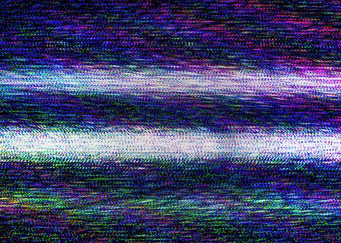 Digital Glitch TV screen