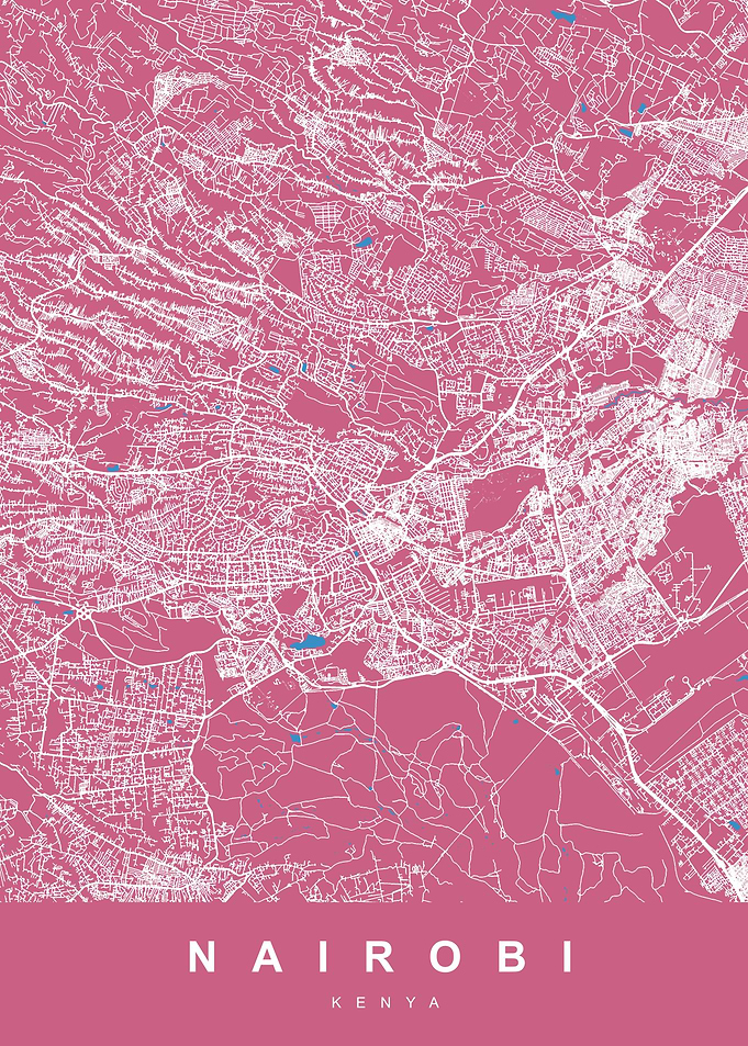 MAP NAIROBI KENYA