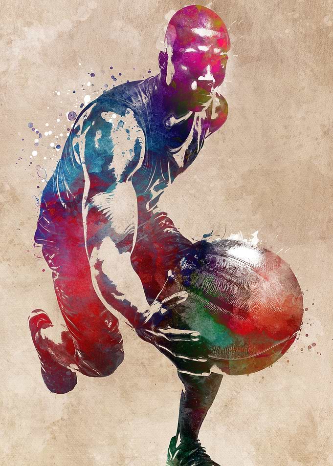 Basketball sport art