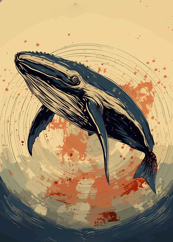 Whale Retro Japan Vibes
