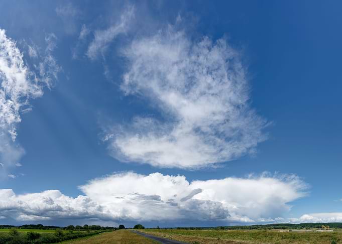 Thundercloud on river