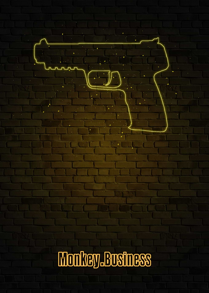 gun neon gaming