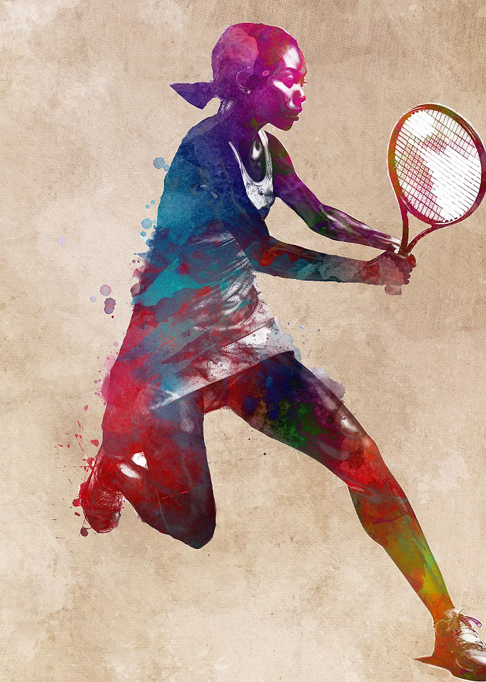 Tennis sport art
