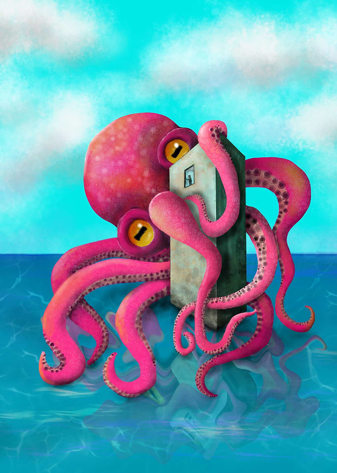 Big red Kraken