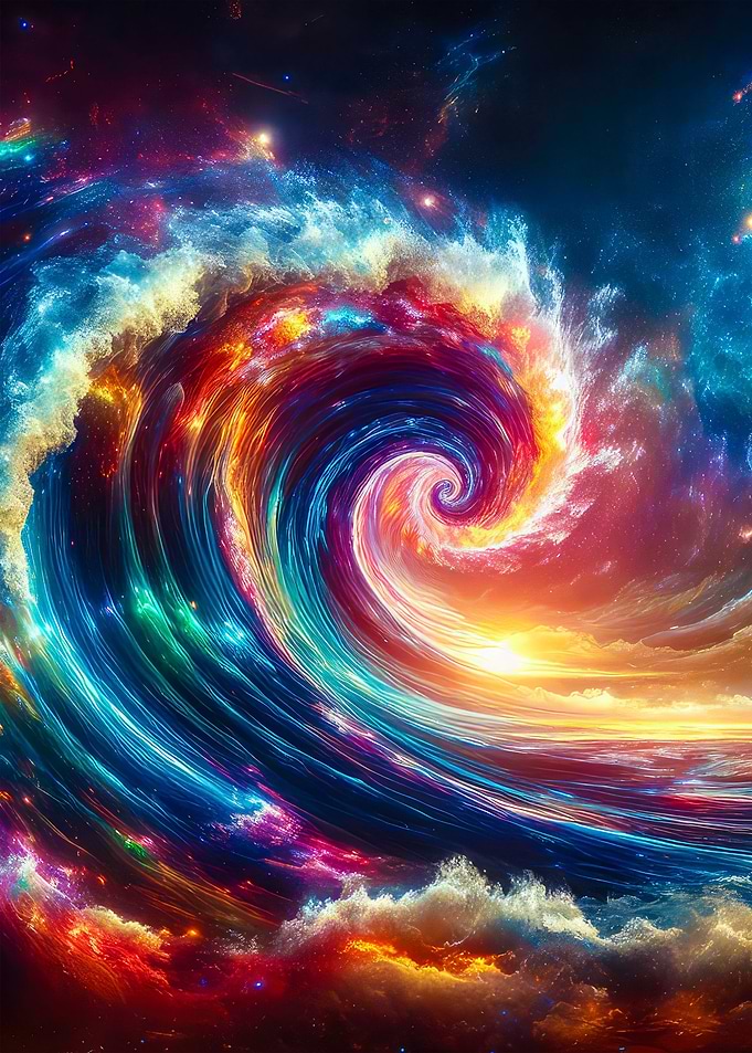 Colorful Swirl in the Sky