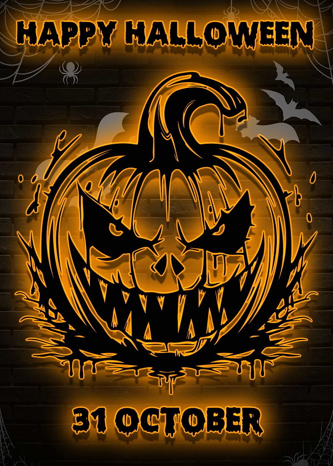 halloween 31 october neon