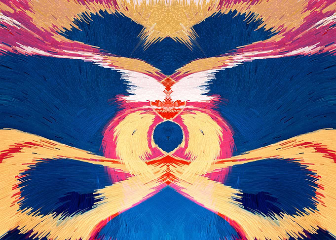 Baby Crying Abstract Art