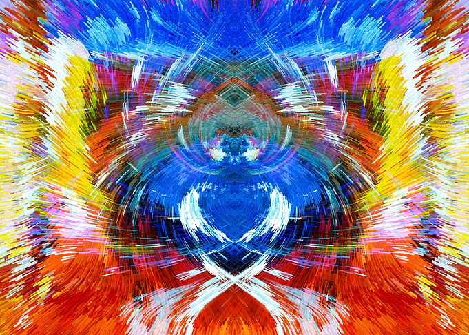 Baby Crying Abstract Art