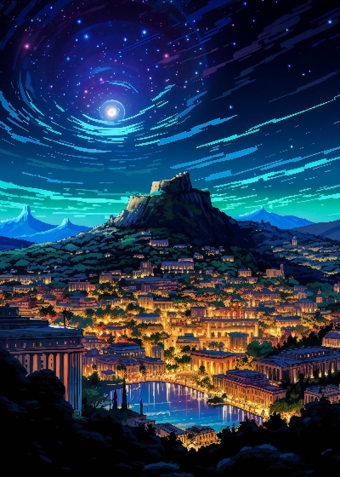 Athens Pixel Art