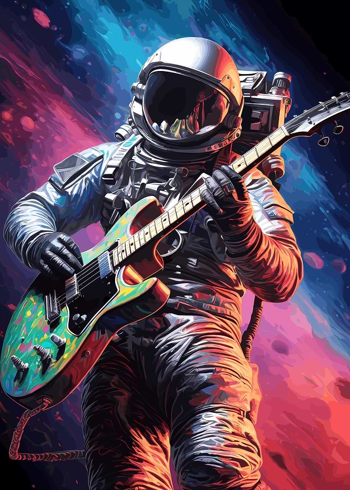 Astronaut x Guita
