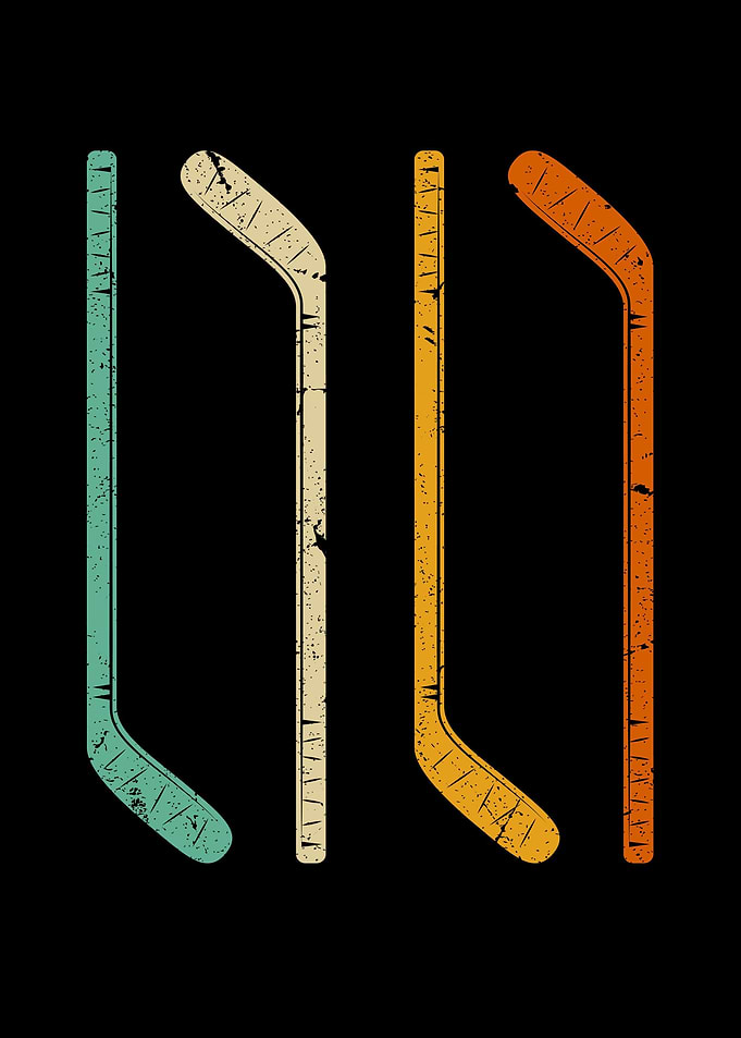 Ice Hockey Stick Vintage