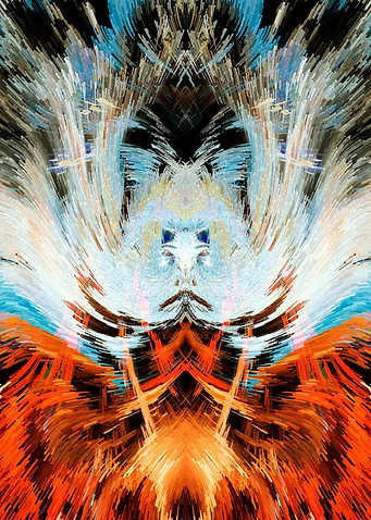Baby Crying Abstract Art