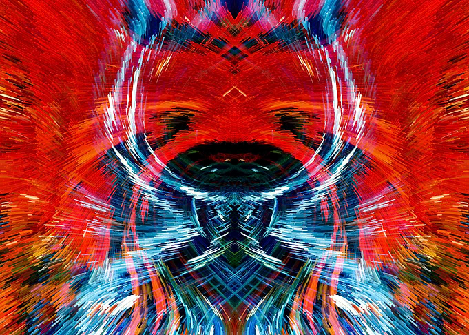 Baby Crying Abstract Art