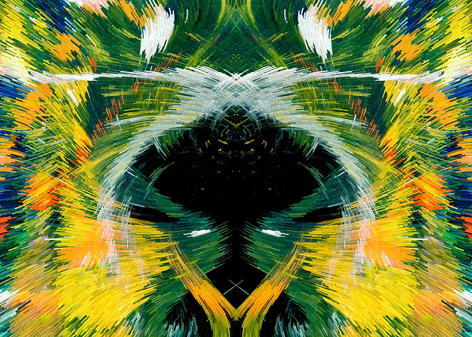 Baby Crying Abstract Art