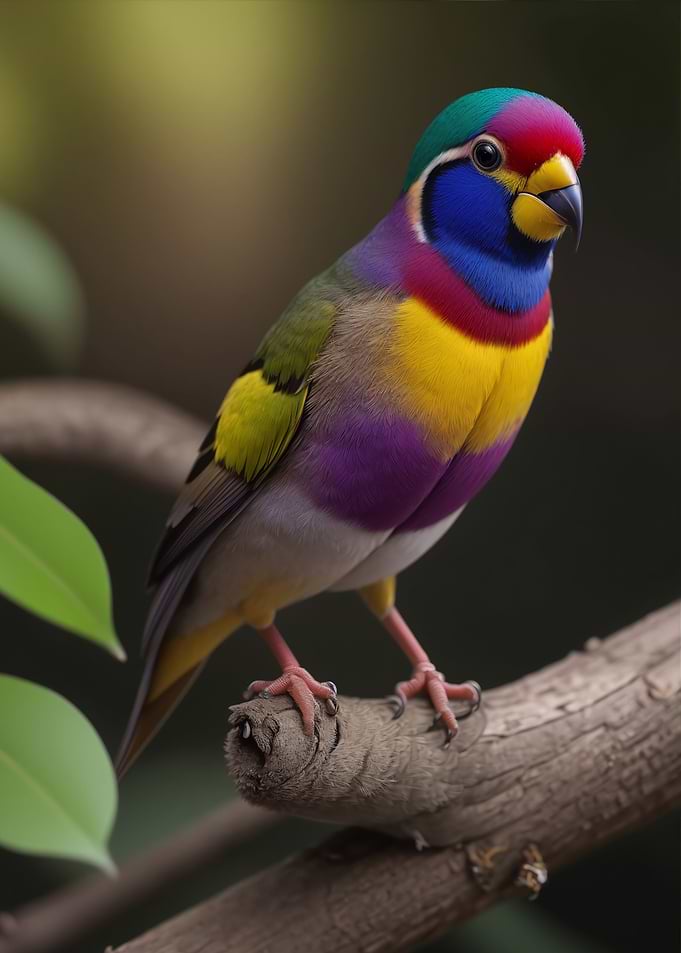 Gouldian finch bird