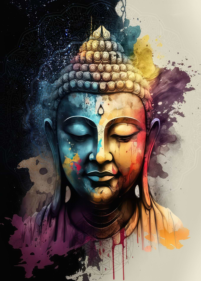 Sacred Geometry Buddha