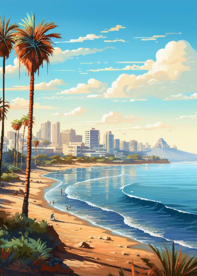San Diego Pixel Art