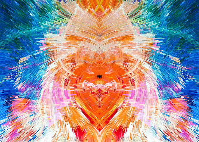 Baby Crying Abstract Art