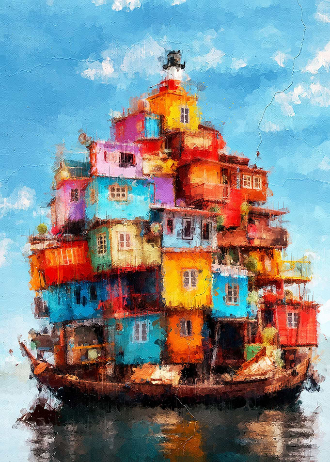 Houses On Ship
