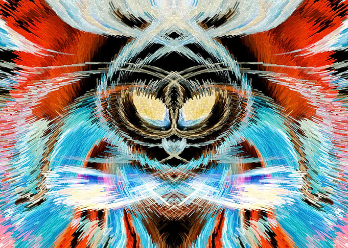 Baby Crying Abstract Art
