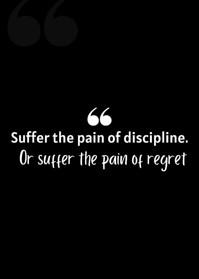 Suffer the pain