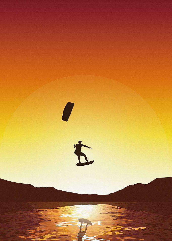 Surfing Illustration